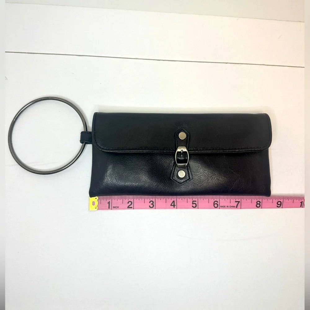 Victoria's Secret Women’s Black Bracelet Clutch Wristlet With Pink Lining